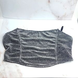 Shein metallic crop top cami without straps